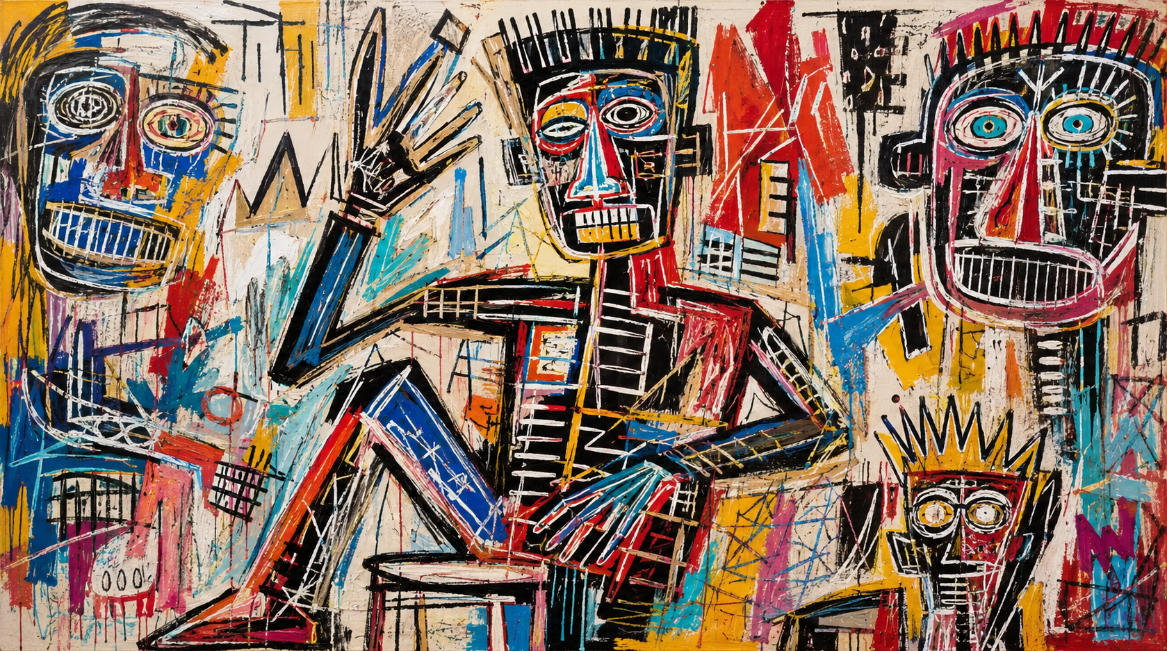 The Assembly, a large neo-expressionist composition